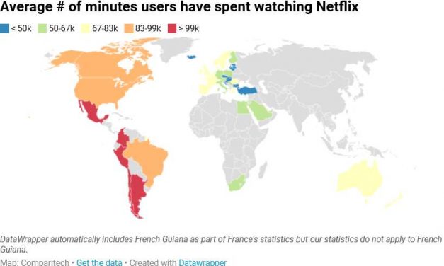 Care sunt țările care se uită cel mai mult la Netfix? Cum stă România la acest capitol?