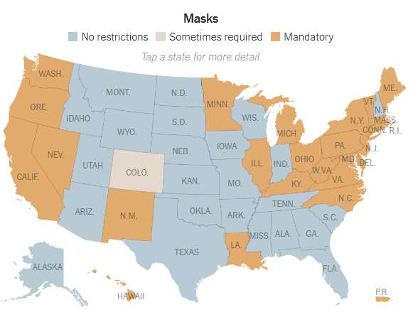 Americanii vaccinaţi nu mai sunt obligaţi să poarte mască în exterior decât dacă se vor afla în grupuri mari