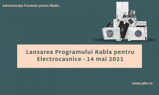 Vineri 14 mai începe Programul Rabla pentru Electrocasnice
