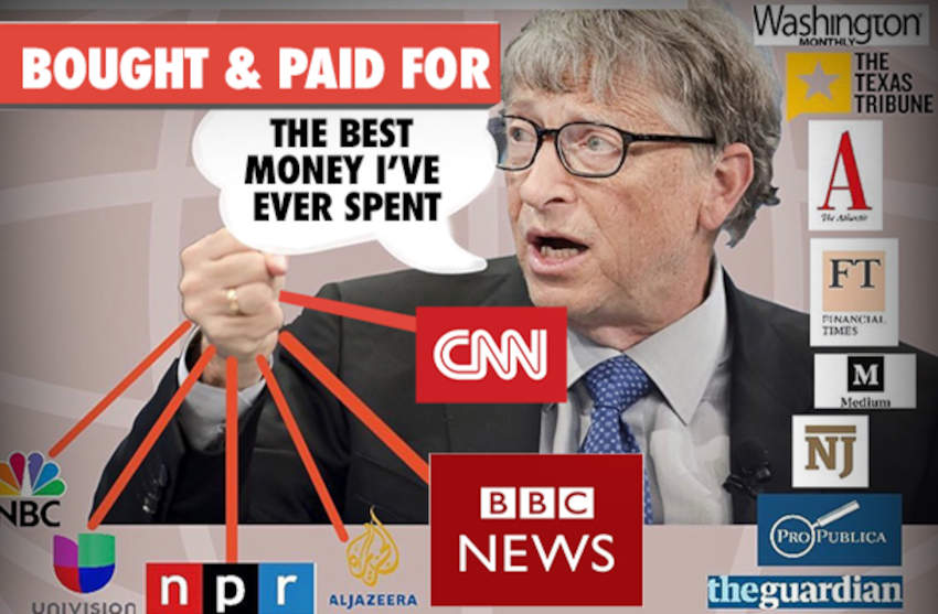 Dezvăluiri: Bill Gates a sponsorizat cu 319 de milioane de dolari instituții media din întreaga lume. Mai e presa obiectivă?